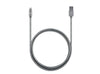 3ft Stainless Steel Lightning Cable - Silver