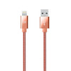3ft Stainless Steel Lightning Cable - Rose Gold