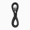 6ft Marbled Woven USB-C to USB-A Cable with Strap (Black / Gray)
